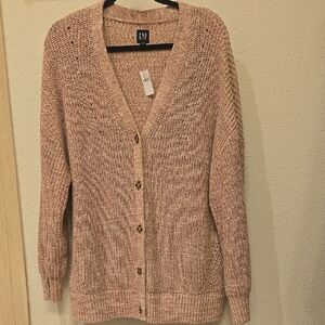 GAP Women's Tan Knit Cardigan